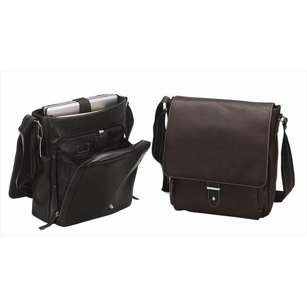 Preferred Nation Preferred Nation 6113.Blk Columbia Vertical Laptop Messenger - Black 6113.Blk